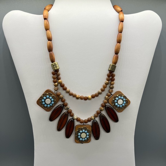 Wanderlust Wood Necklace - Picture 1 of 4